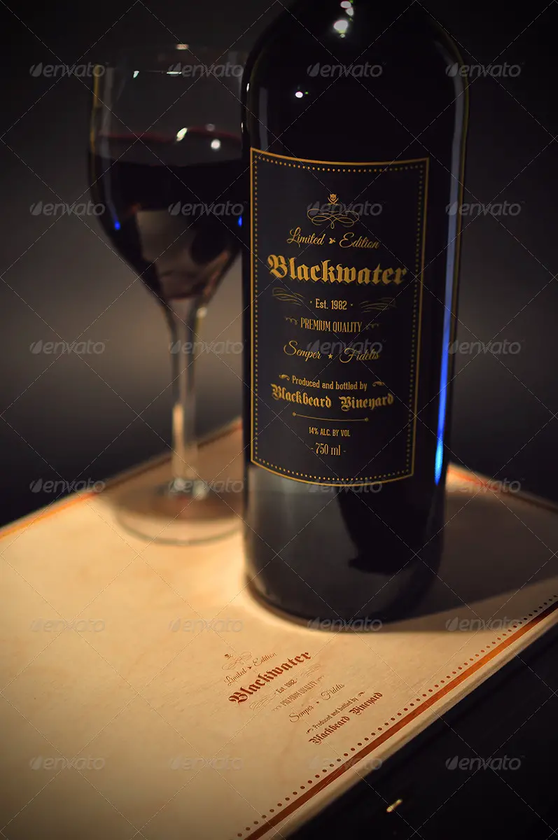 Blackwater Wine Mockup