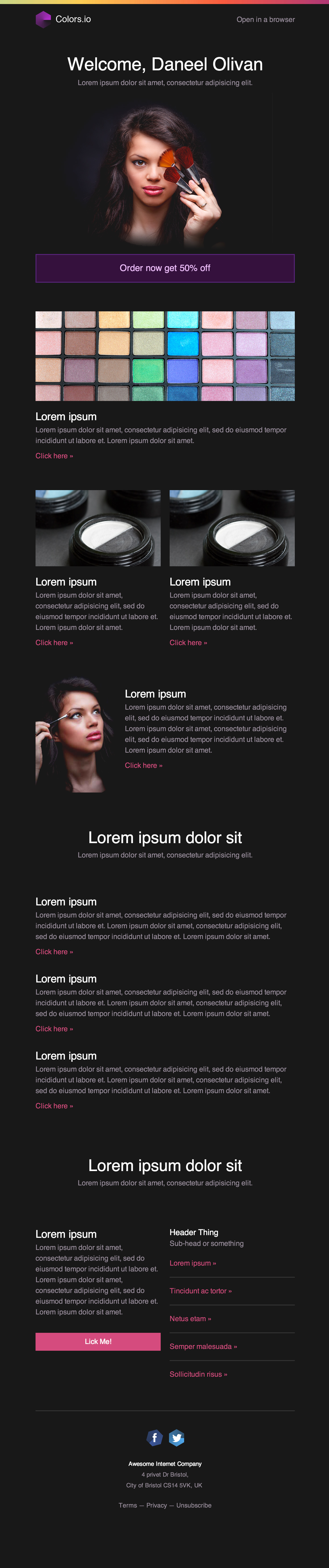 Blush Email Newsletter Template