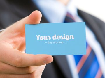 Free Business Card Mockup