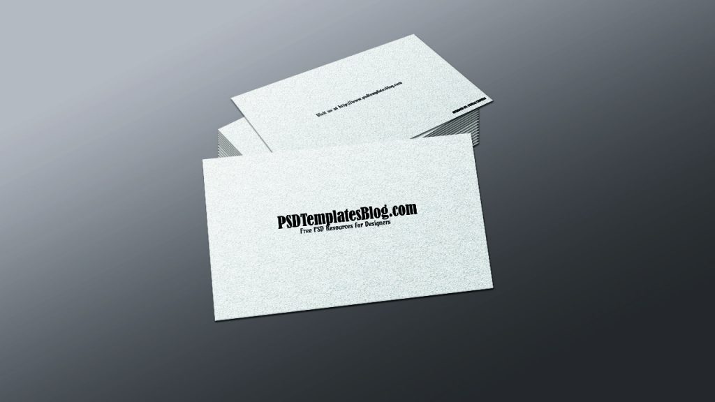 Business Card M In Grey Background