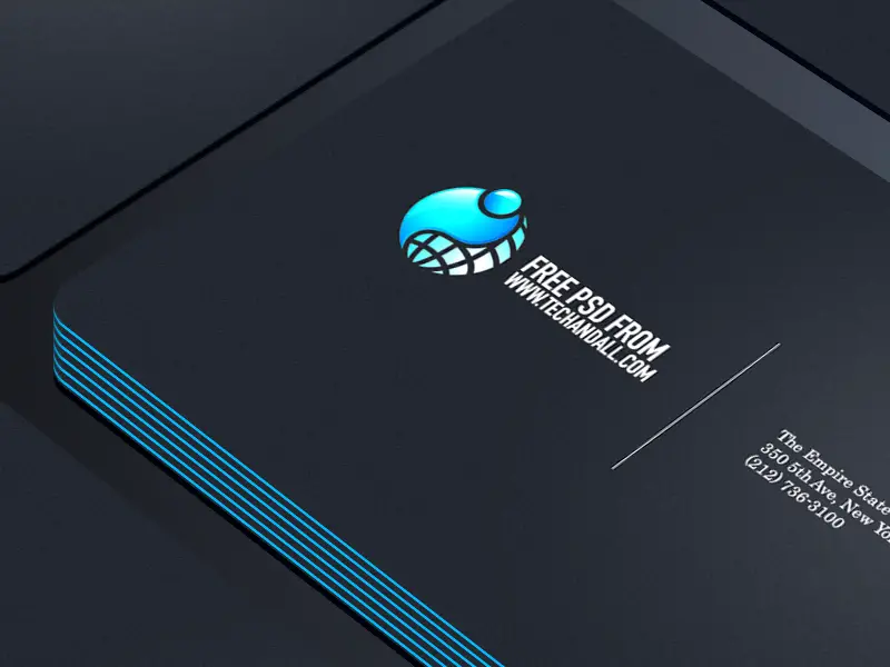 Business Card Showcase PSD