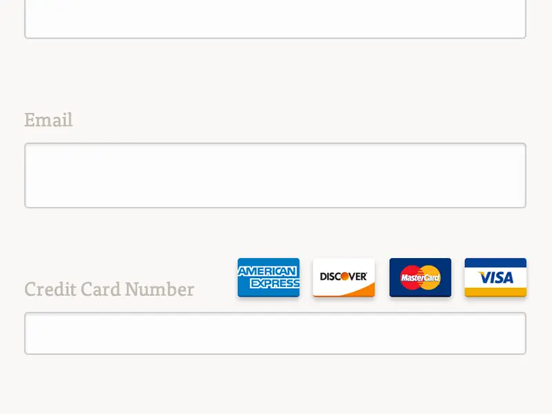 CSS Flat Credit Card Icons