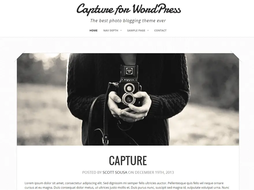 Capture WordPress Photography Theme