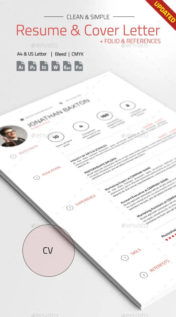 Clean & Simple Resume CV