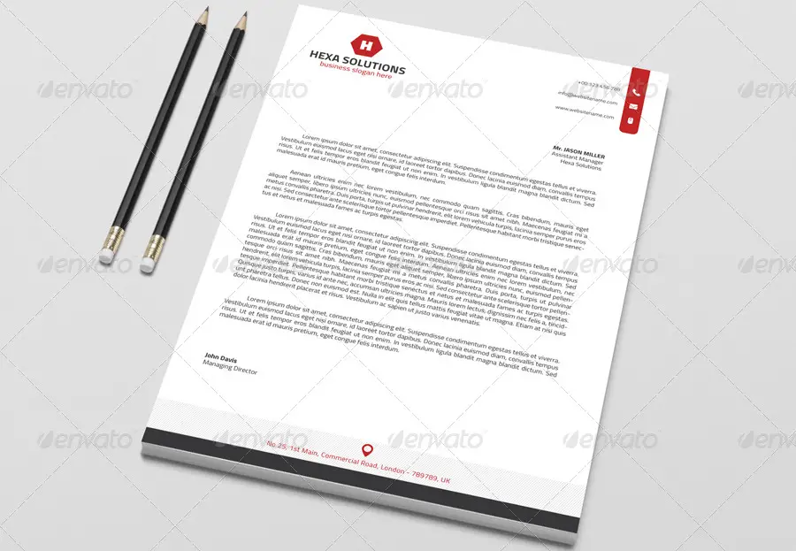 Corporate Letterhead Template with MS Word