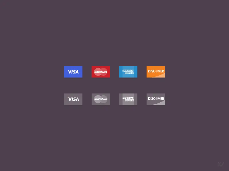 Credit Card Icons FREE PSD Vector