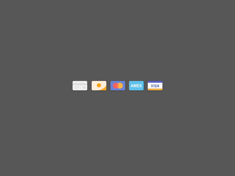 Credit Card Icons Sketch