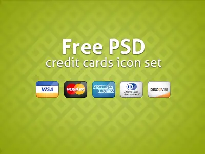 Credit Cards Icons PSD
