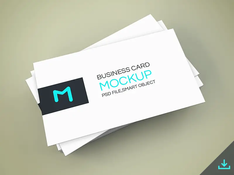 Elegant Business Cards Mockup PSD