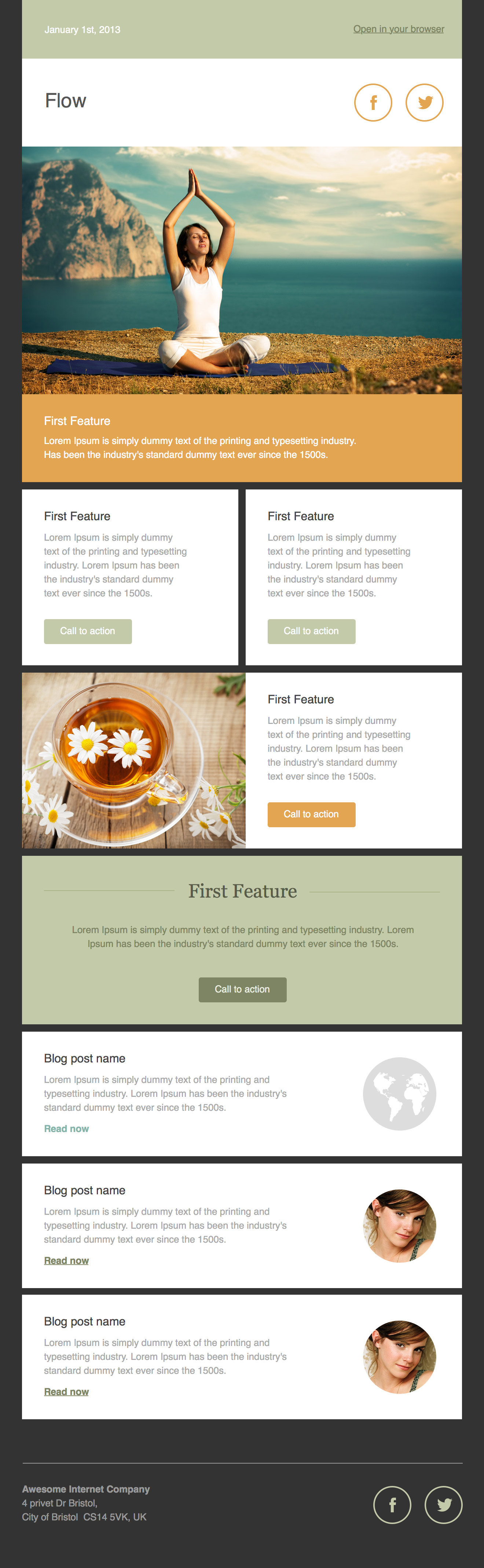 Flow Email Newsletter Template
