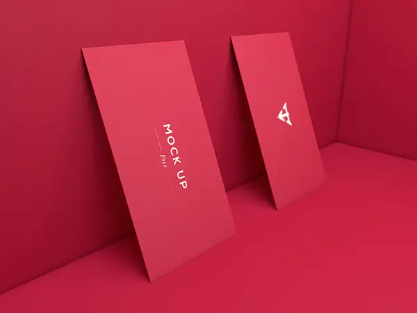 Free Business Cards Set Mockup - 6 Mockups PSD