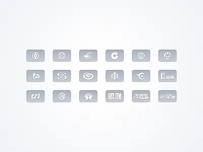 Free Credit Card Icons - Chinese
