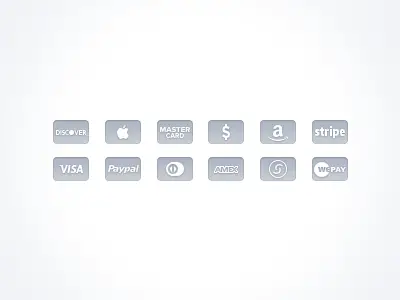 Free Credit Card Icons PSD