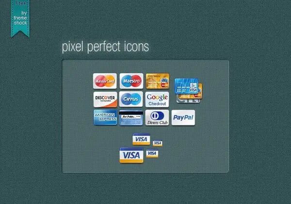 Free Credit Card Icons PSD