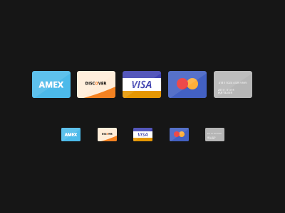 Free Flat Credit Cards PSD