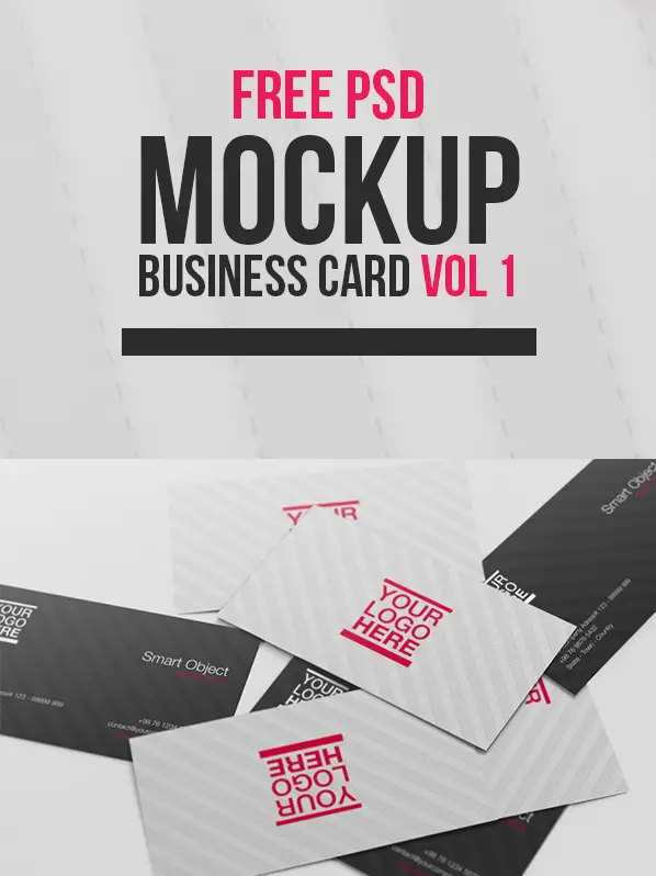Free PSD Mockup - Business Card Vol 1