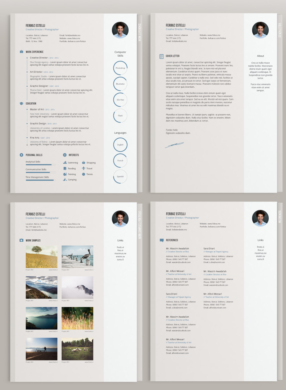 Free Resume Template PSD