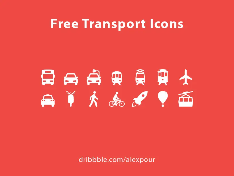 Free Transport Icons AI