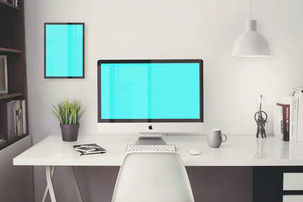 Free iMac 5K Retina 27 inches PSD Mockup