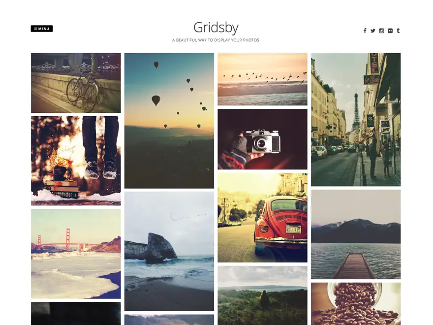 Gridsby WordPress Photography Theme