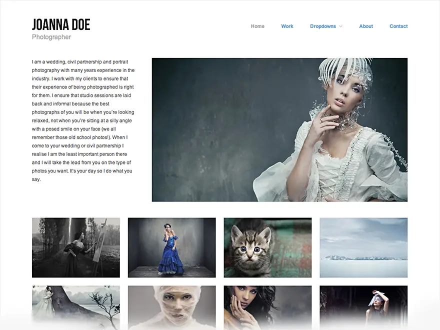 Hatch WordPress Photography Theme