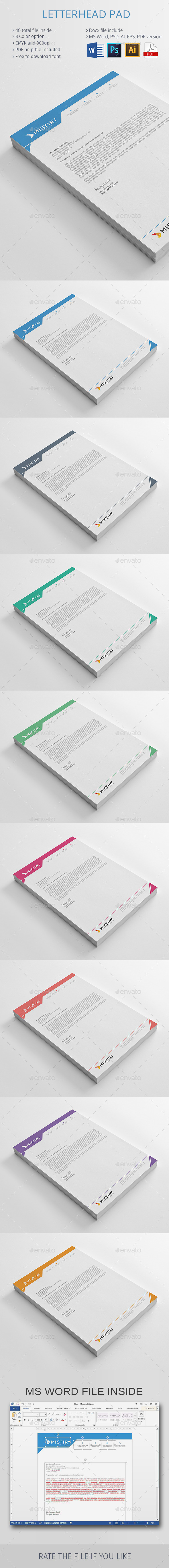 Letterhead Pad Templates