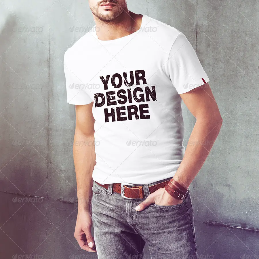 Men T-Shirt Mockup