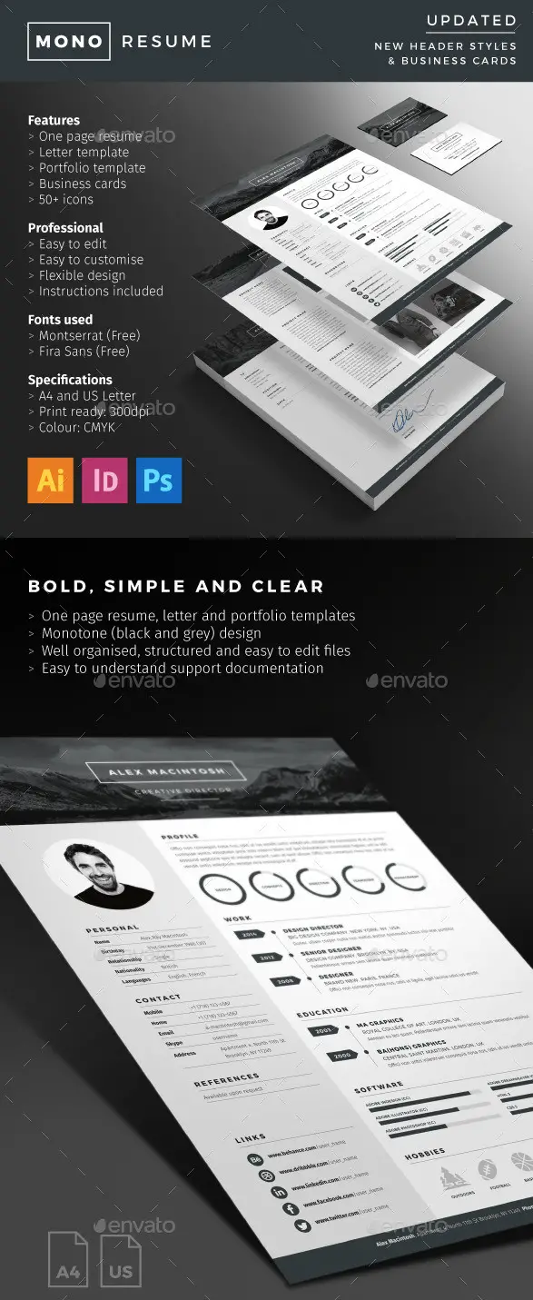 Mono Resume Template