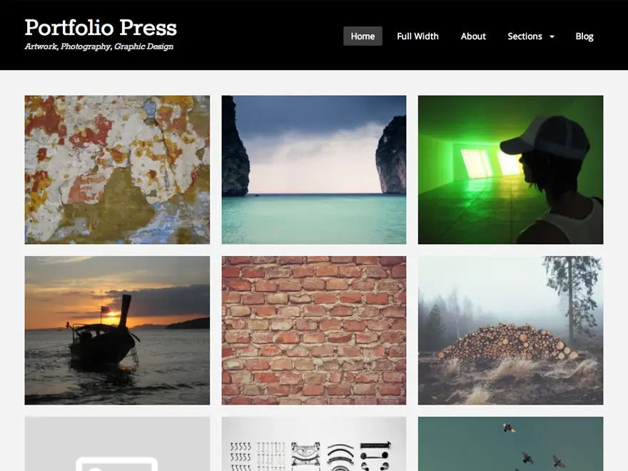 Portfolio Press WordPress Photography Theme