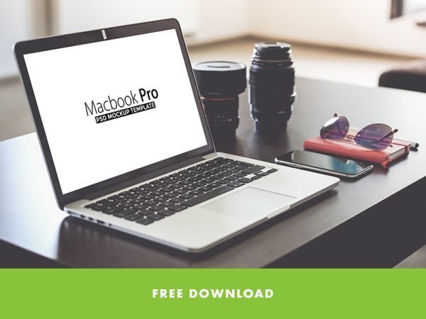 Download Realistic Macbook Pro PSD Mockup Template - Free Download ...