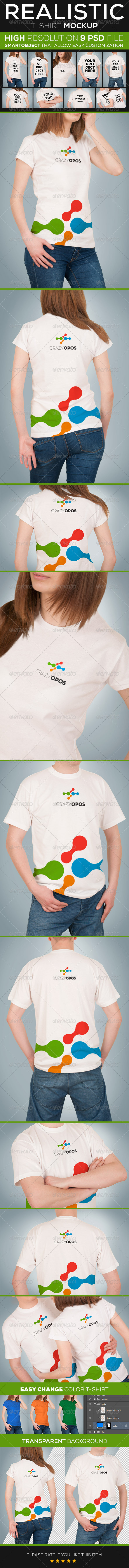 Realistic T-shirt Mockup