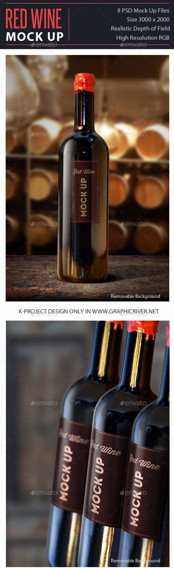 Red Wine Mockup