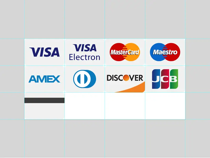 SVG Credit Cards icons