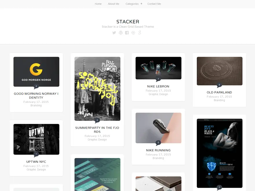 Stacker Lite WordPress Photography Theme