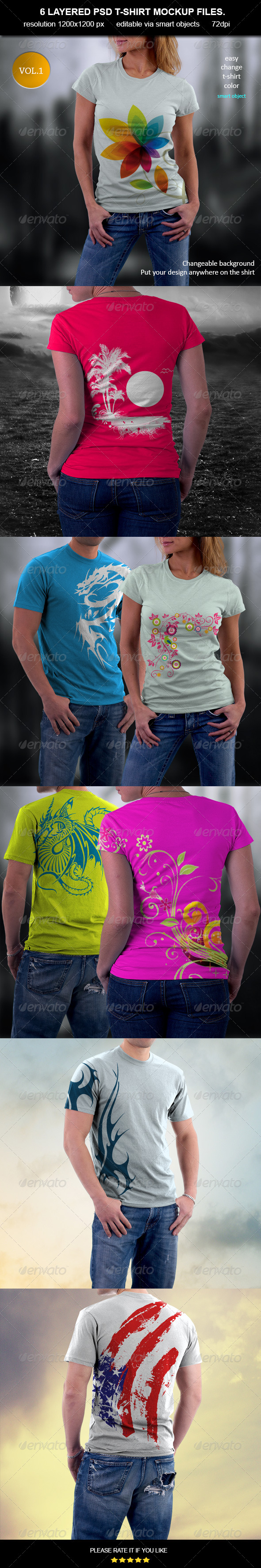 Download 35+ Best T-Shirt Mockup Templates - Free PSD Download ...