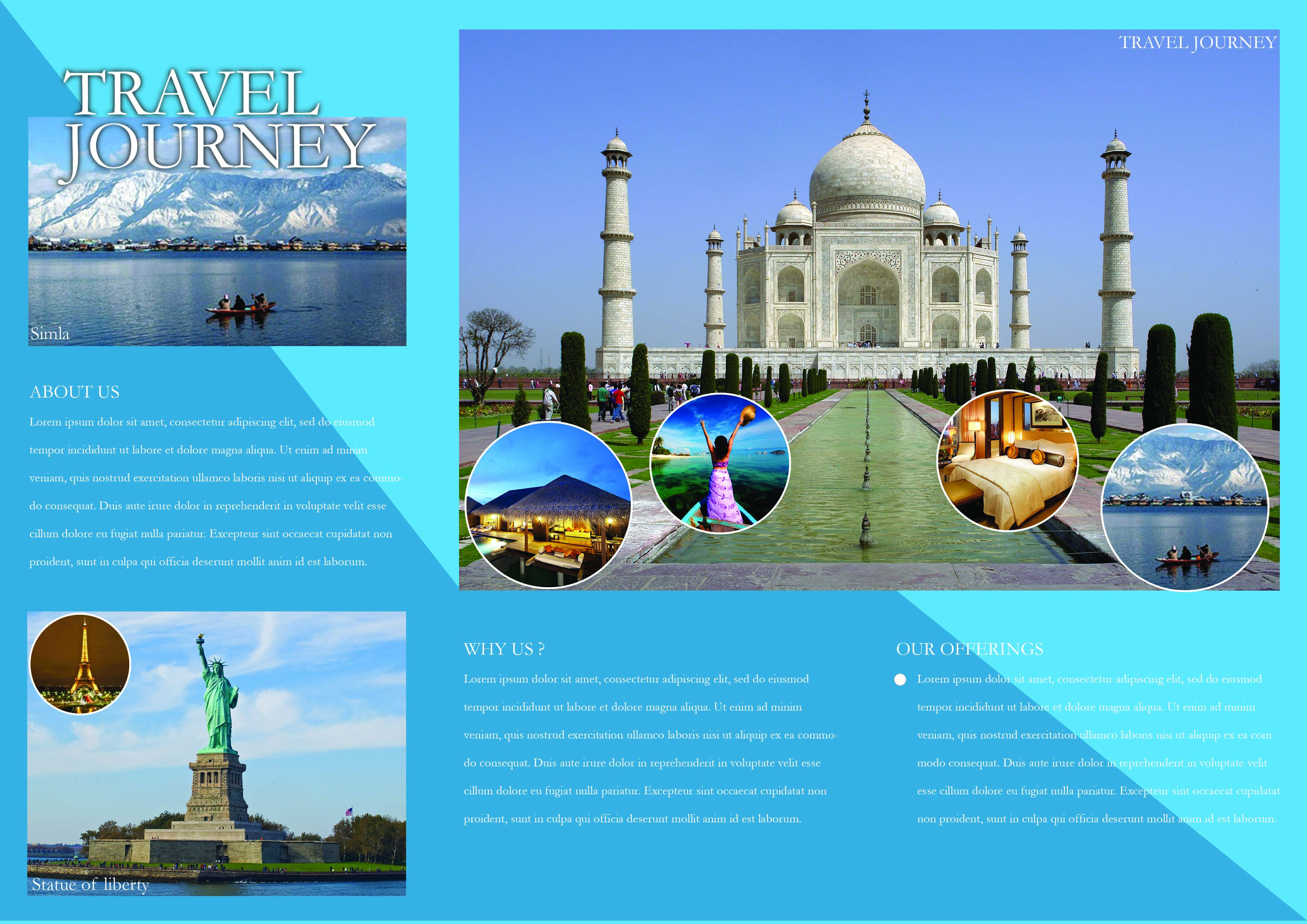 brochure design for travel and tourism