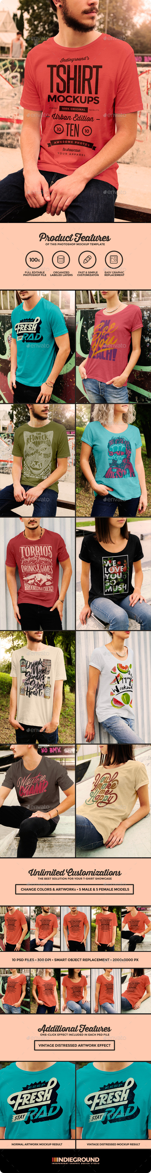 Urban T-Shirt Mockups