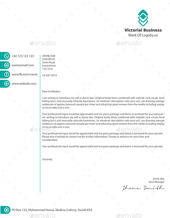 Vectorial Business Letterhead