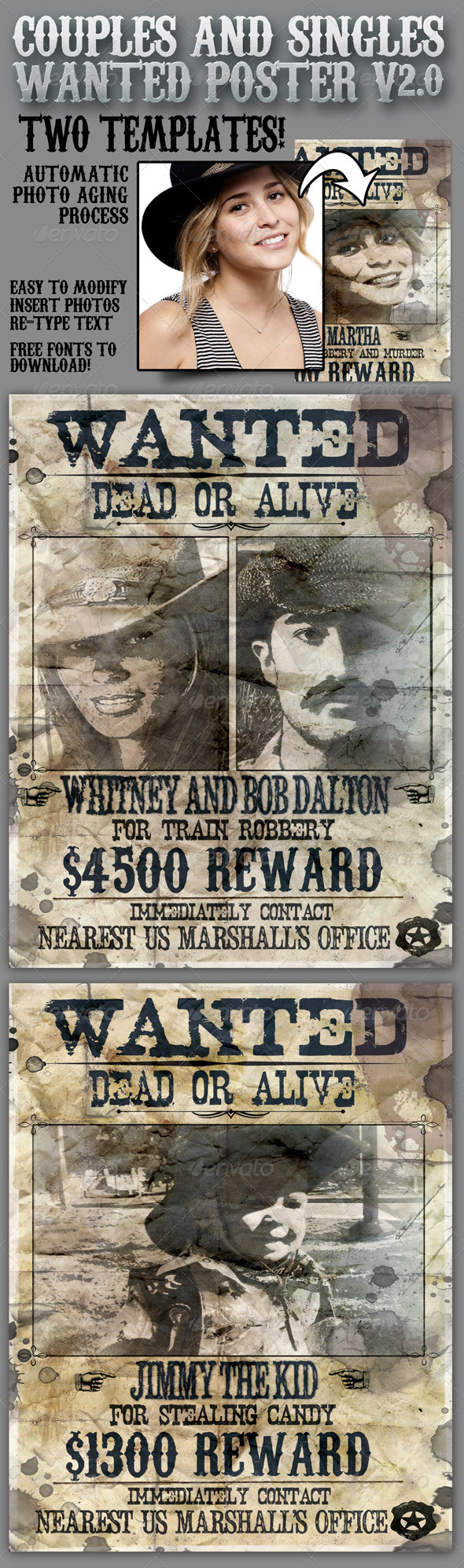 Wanted Poster 8.5x11 for Singles and Couples V2.0