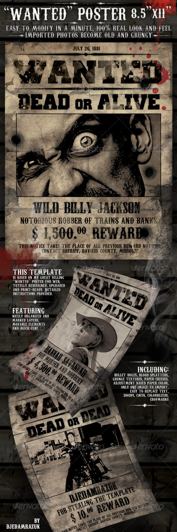 Wanted Poster Template