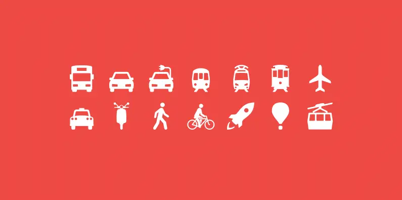 Free Transport Icons AI