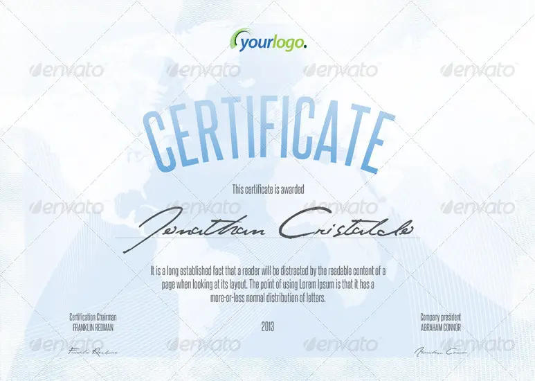 Certificate & Diploma A4 Templates