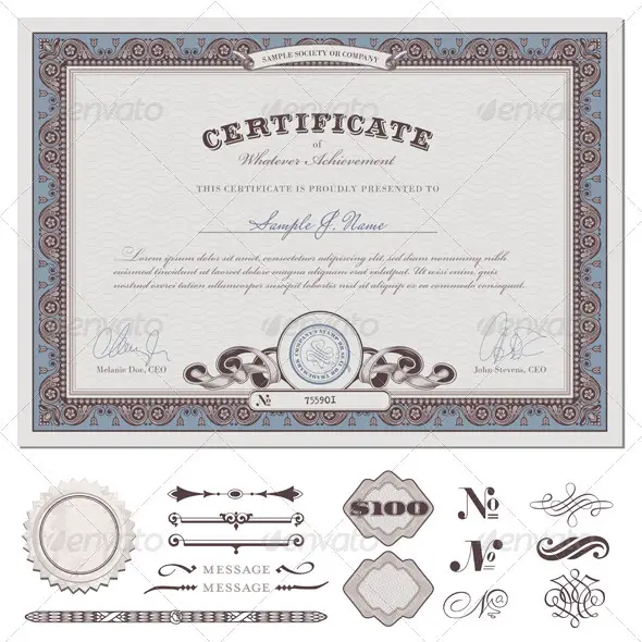 Certificate Template 1