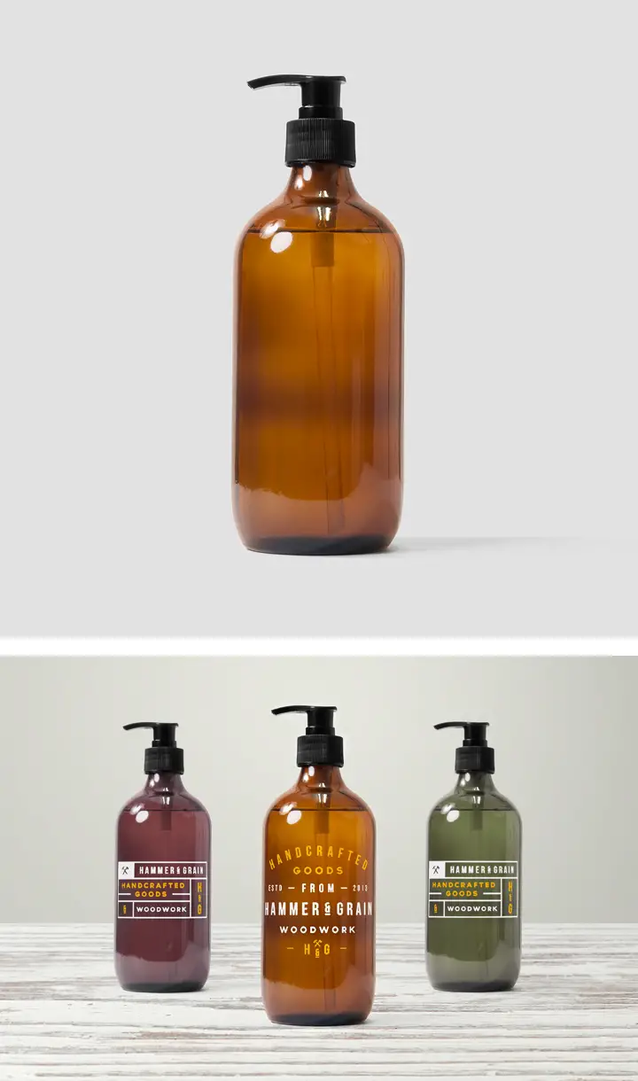 Dispenser Bottle Mockup