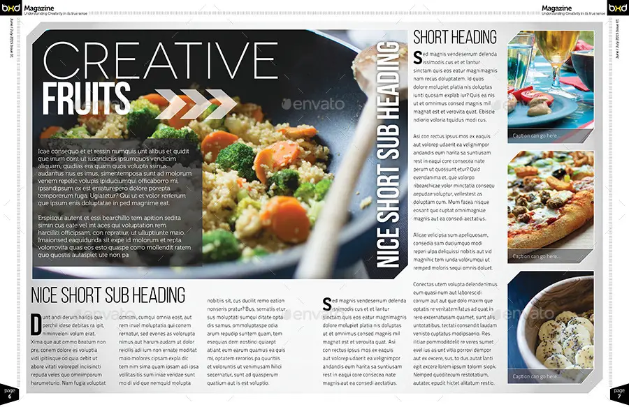 Magazine Template - InDesign 40 Page Layout V1