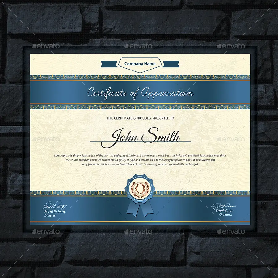 Modern Multipurpose Certificates Templates Pack 2