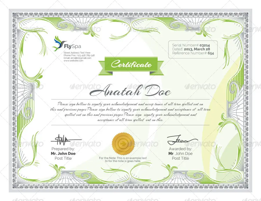 Modern Multipurpose Certificates Templates