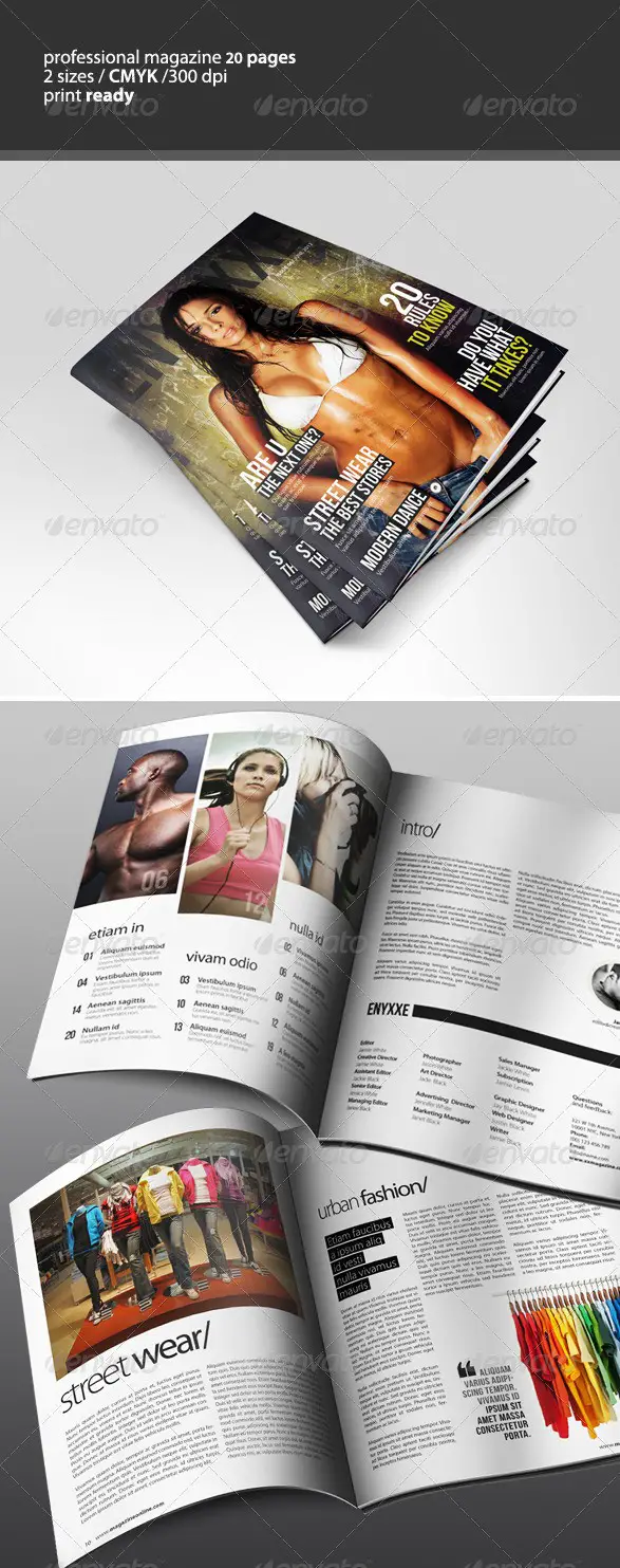 Professional Magazine Template