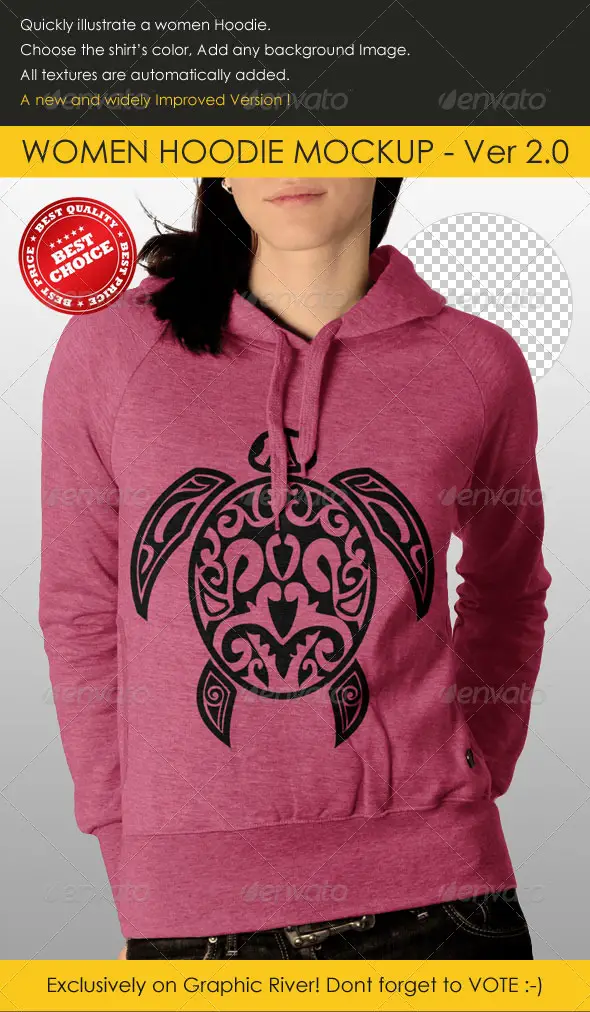 Professional Women Hoodie Mockup