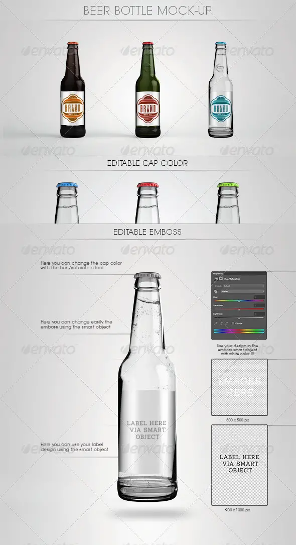 Beer Bottle Mockup